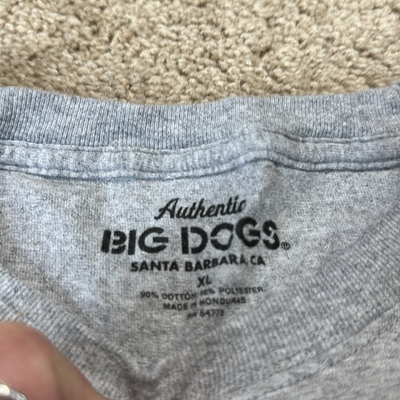 Big Dogs Breast Cancer  Ribbon Gray Tee Big or Small Save them all XL - Picture 4 of 4